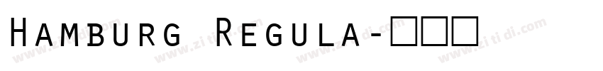 Hamburg Regula字体转换